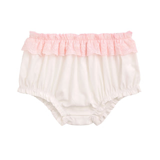 Eyelet Trim Bloomers • White