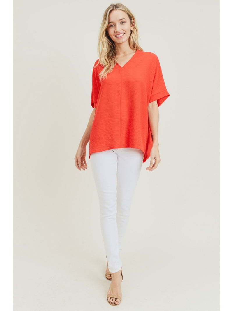 Simple Days Top • Tomato Red