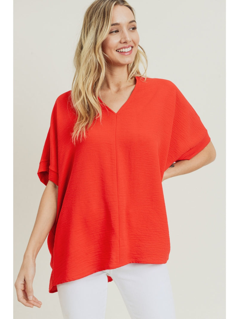 Simple Days Top • Tomato Red