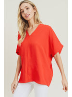 Simple Days Top • Tomato Red