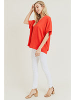 Simple Days Top • Tomato Red