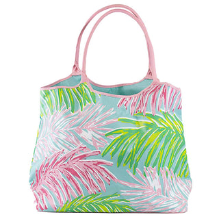 Veracruz Beach Bag • Teal/Lime/Pink