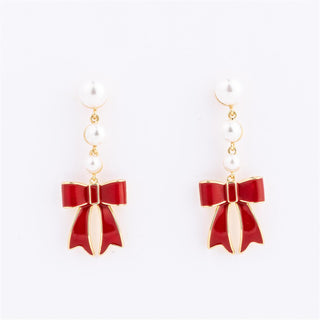 Pearly Magic Earring • Red