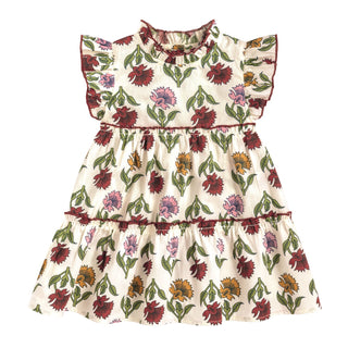 Toddler Multi Floral Ruffle Dress