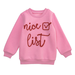 Nice List Tinsel Toddler Sweatshirt