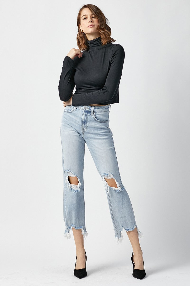 Dana High Rise Crop Jean • Light