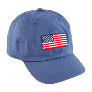 Blue Embroidered Flag Toddler Hat