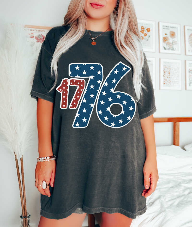 1776 Stars and Stipes Graphic Tee • Pepper