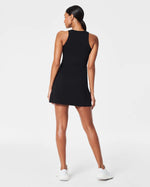 The Get Moving Zip Front Easy Access Dress • Very Black