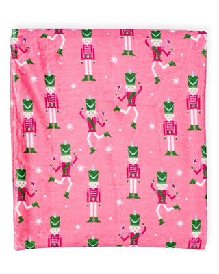 Nutcracker Cutie Throw Blanket • Pink