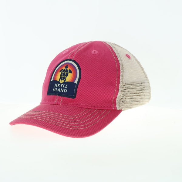 Toddler Jekyll Island Old Favorite Trucker Hat • Pink