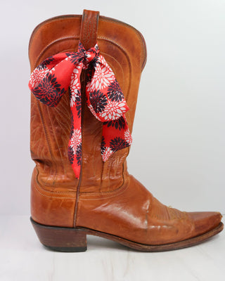 Serafina Scarf • Black & Red Floral