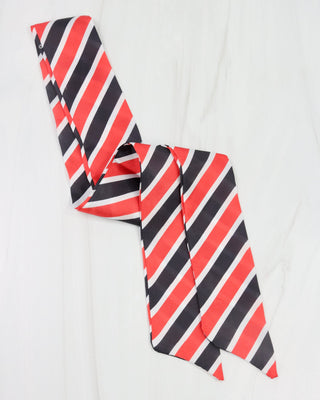 Serafina Scarf • Black & Red Stripe
