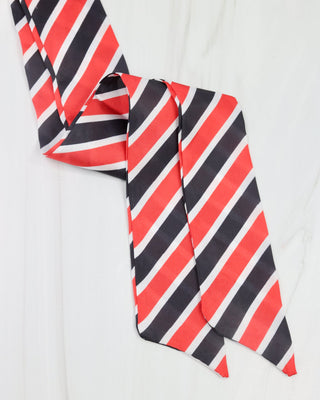 Serafina Scarf • Black & Red Stripe