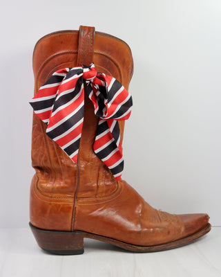 Serafina Scarf • Black & Red Stripe