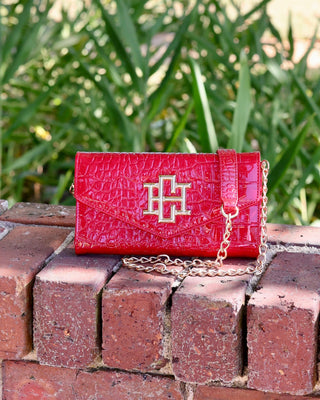 Carlington Clutch/Crossbody • Red Patent EC