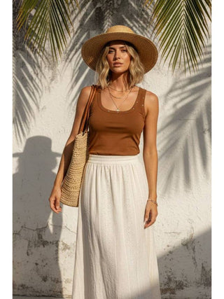 Deb Stud Trim Tank • Taupe