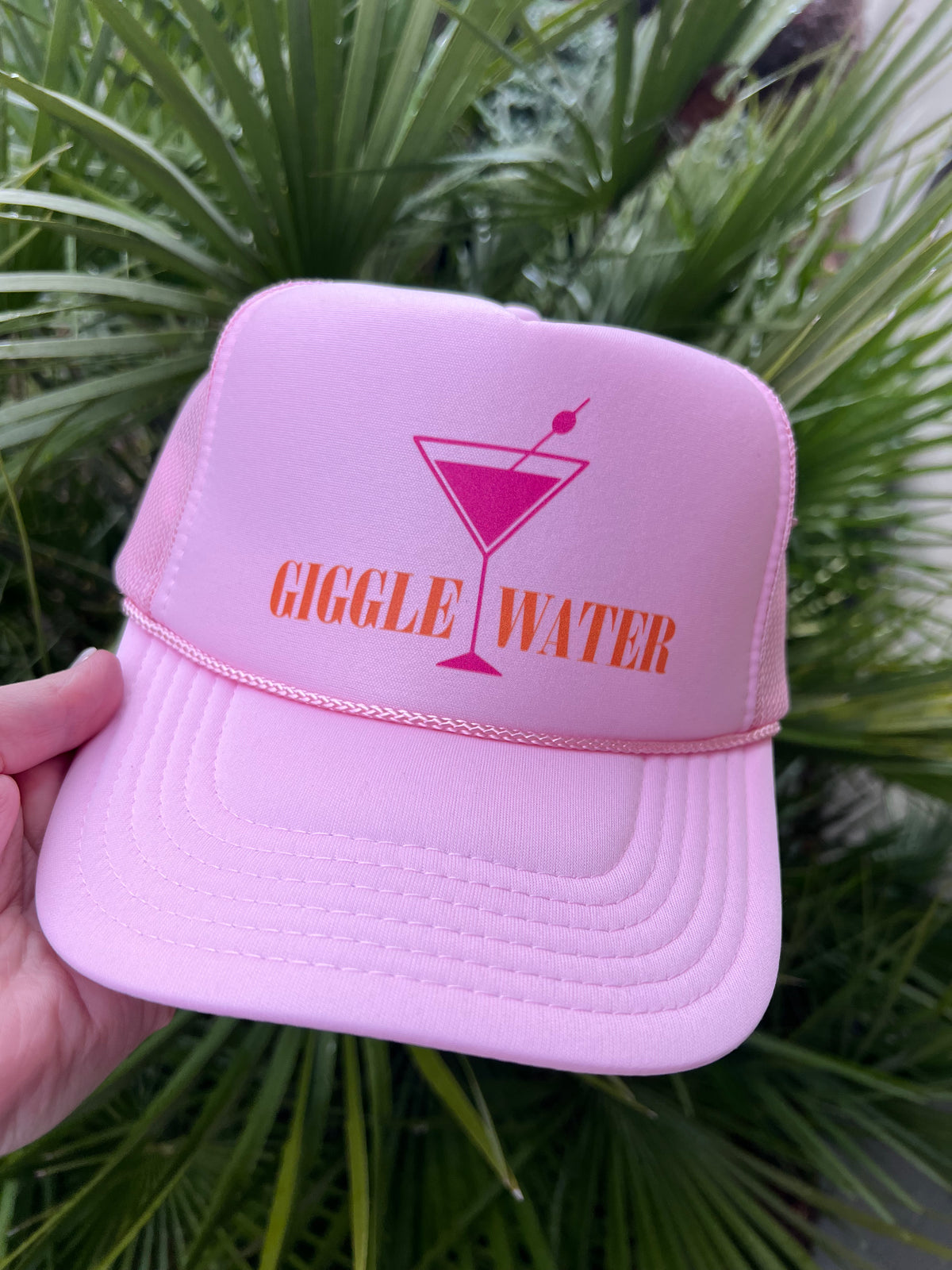 Giggle Water Foam Trucker Hat • Pink