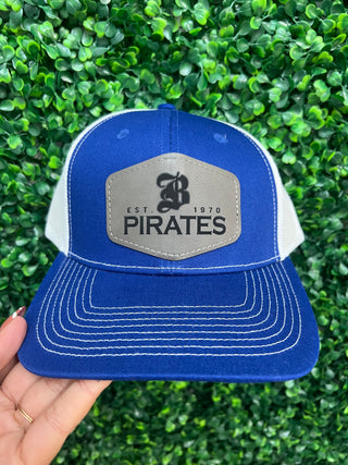 Pirates Leather Patch Hat • Royal