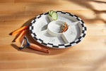 Checkered Crudite Platter Set