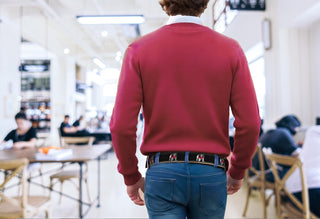 Georgia Bulldogs Men's Collegiate Woven Uga Ribbon Belt