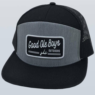 Good Ole Boys Antler 7 Panel Hat • Heather & Black