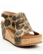 Carley Wedge • Washed Leopard