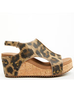 Carley Wedge • Washed Leopard