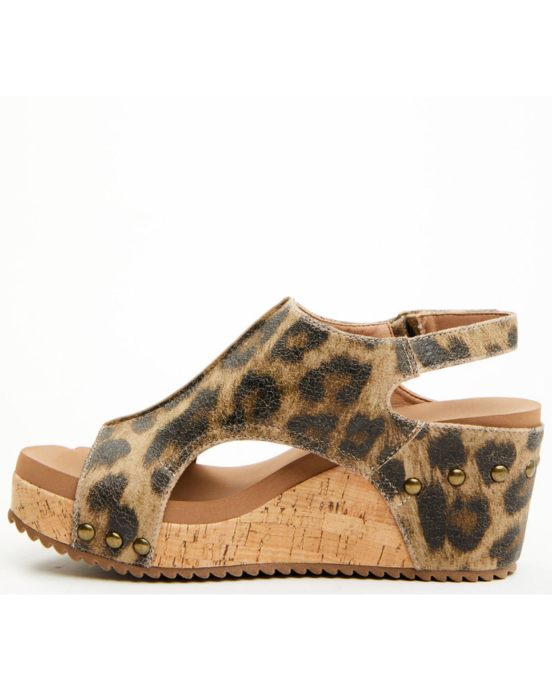 Carley Wedge • Washed Leopard