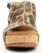 Carley Wedge • Washed Leopard