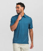 Perfect Round Printed Polo • Blue Fusion • Short Sleeve Polo