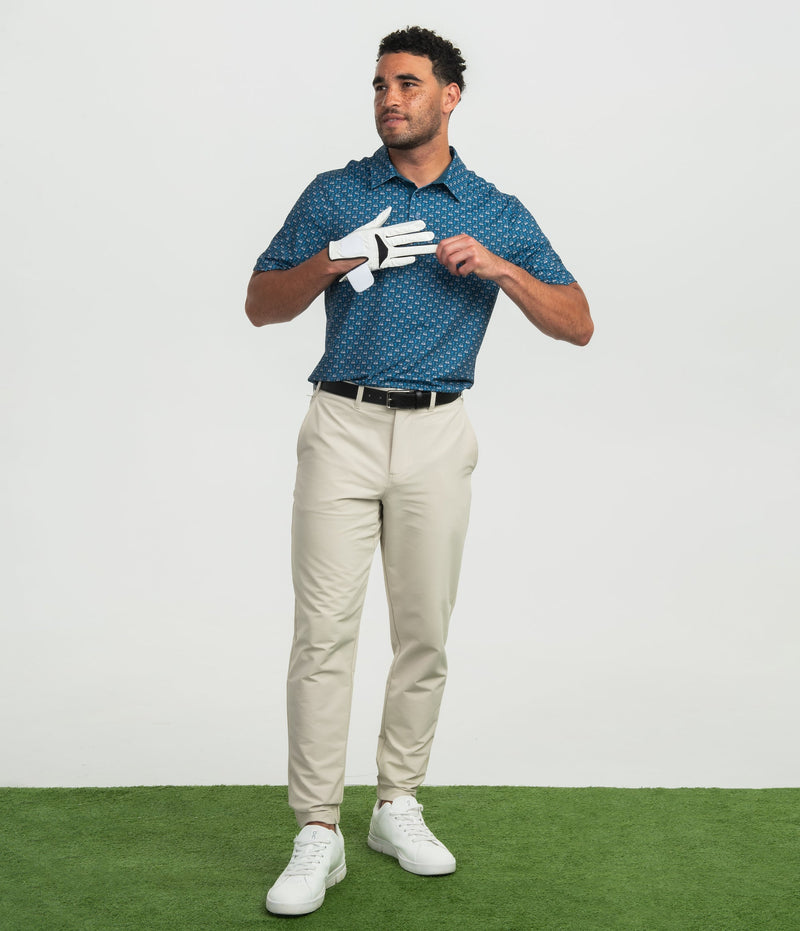 Perfect Round Printed Polo • Blue Fusion • Short Sleeve Polo