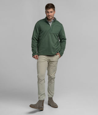 Fleece Essential Qtr Zip - Mallard