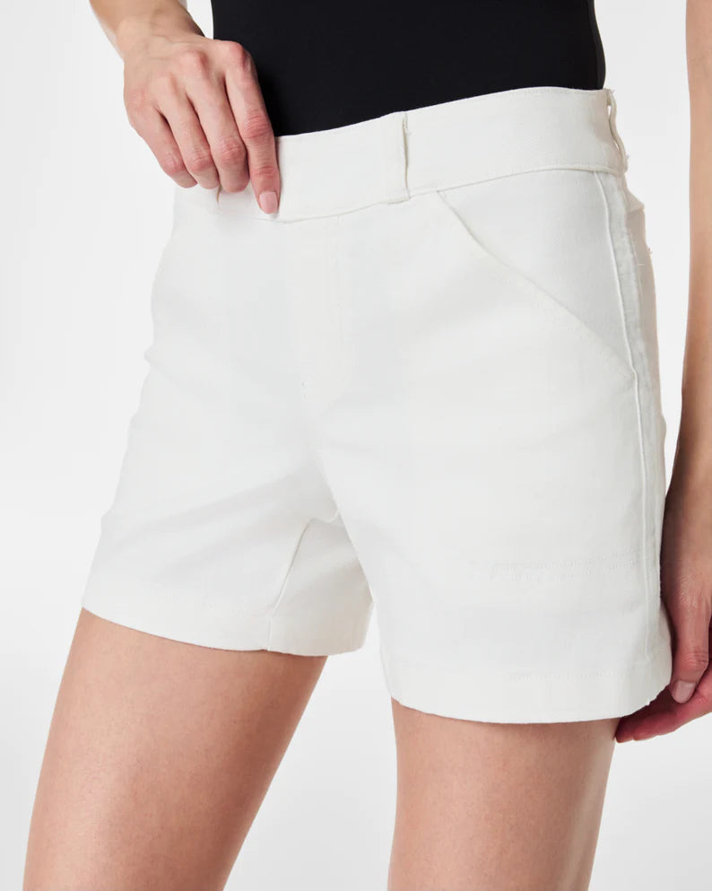 4" Twill Shorts • Bright White