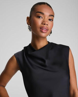 So Soft Silk Sleeveless Cowl Neck Top