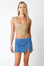 Kait Corset Top • Taupe