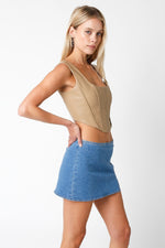 Kait Corset Top • Taupe