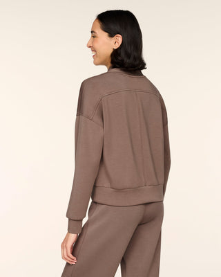 Spanx AirEssentials® Shawl Collar Half Zip • Ironstone