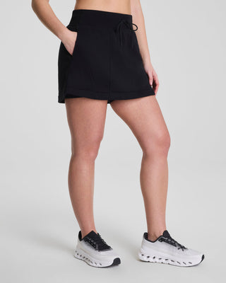 Spanx® BoostUp Cotton Fleece Skort 15" • Very Black