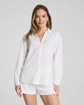 SPANX AirEssentials® Oversized Button Down • Powder