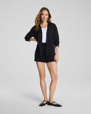 SPANX AirEssentials® Oversized Button Down • Very Black