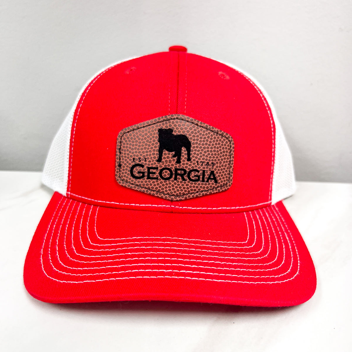 Youth • Georgia Football Patch Hat • Red