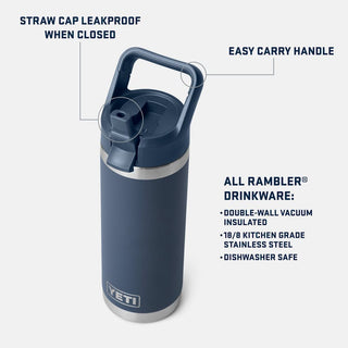 Rambler® 18 oz Water Bottle  With Color-Matched Straw Cap