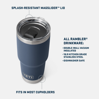 Rambler® 30 oz Tumbler + MagSlider™ Lid • Wetlands Camo