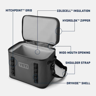 Hopper Flip® 18 Soft Cooler • Olive/King Crab Orange