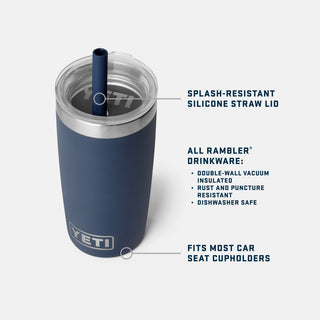 Rambler® Jr 10 oz Tumbler + Silicone Straw Lid • Royal Blue