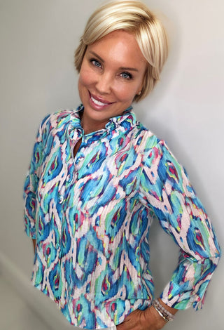 Beg Your Pardon Blouse • Multicolor