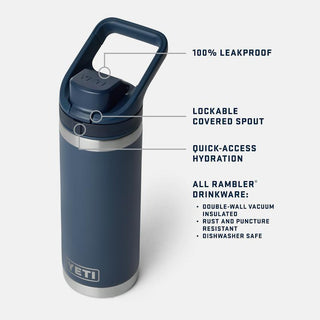 Rambler® 18 oz Water Bottle With Color-Blocked Flip Chug Cap