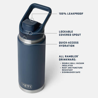 Rambler® 26 oz Water Bottle With Color-Matched Flip Chug Cap