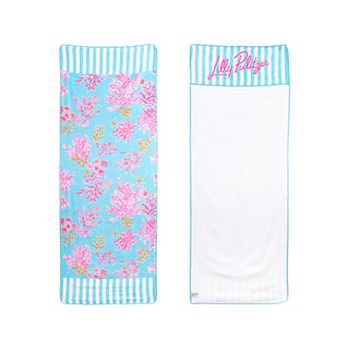 Beach Lounger Towel • Royal Coral